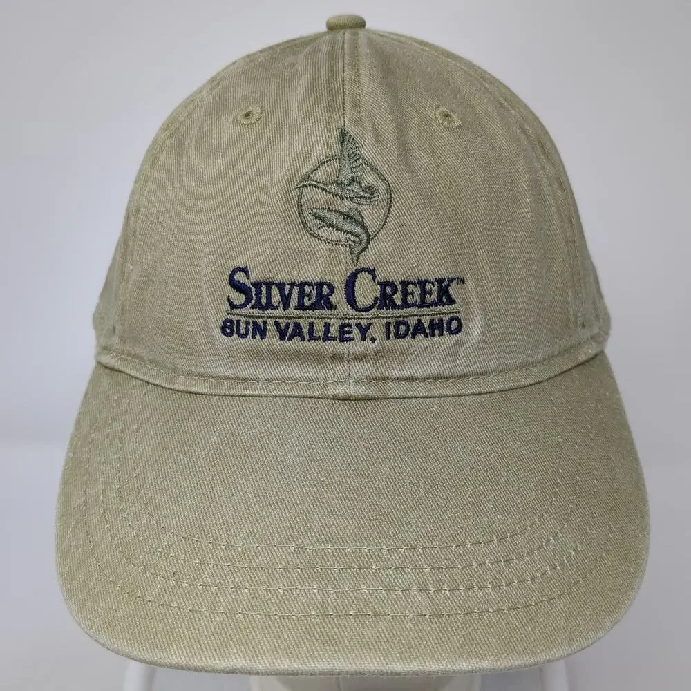 Ouray Sportswear Baseball Cap Beige One Size Sun Valley Idaho Silver Creek Hat